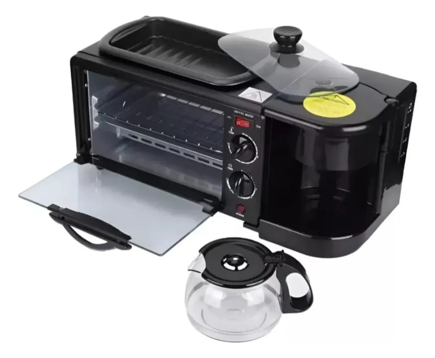 Horno Eléctrico 3 En 1 Cafetera Tostador