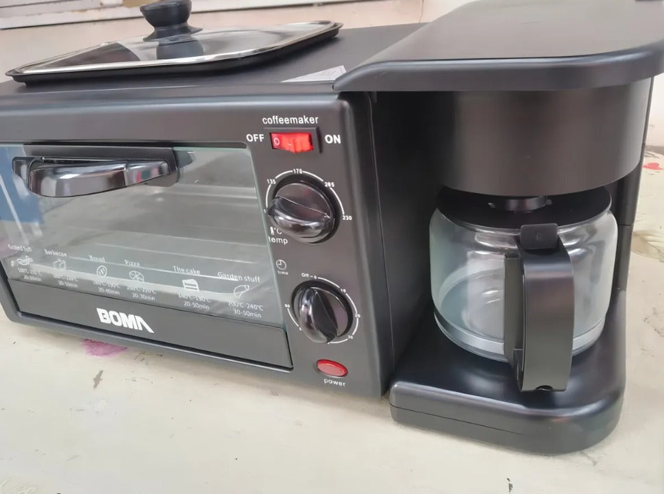 Horno Eléctrico 3 En 1 Cafetera Tostador